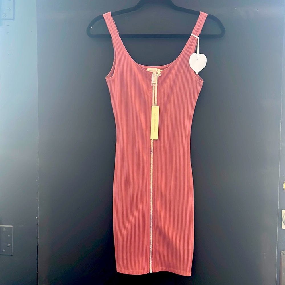 Makers of dreams dusty rose bodycon dress